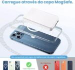 Power Bank 5000mAh Magnético Turbo com Carga Rápida para iPhone XR a 14 Pro Max MagSafe, compacto e portátil. - Imagem 7