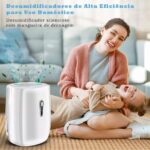 Desumidificador 800ml silencioso portátil: reduz mofo e umidade em casa, banheiro e guarda-roupa. - Imagem 5