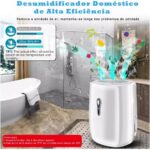 Desumidificador 800ml silencioso portátil: reduz mofo e umidade em casa, banheiro e guarda-roupa. - Imagem 6