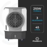 Climatizador Evaporativo 45L Ponente CLI 45 PRO Industrial 210W 127v - Imagem 3