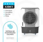 Climatizador Evaporativo 45L Ponente CLI 45 PRO Industrial 210W 127v - Imagem 5