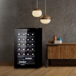 Adega Climatizada Eos Eac24g 24 Garrafas 110v com painel touch e LED, ideal para conservar vinhos na temperatura certa. - Imagem 5