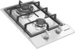 Cooktop Suggar 2 bocas em aço inox a gás com acendimento automático para sua cozinha. - Imagem 3