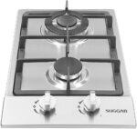 Cooktop Suggar 2 bocas em aço inox a gás com acendimento automático para sua cozinha. - Imagem 5