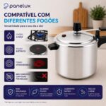 Panela de Pressão Média 4,5L em alumínio polido, ideal para refeições rápidas e pequenas porções para 4 a 5 pessoas - Imagem 5