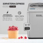 Sorveteira Expressa EOS 2,5 Litros Inox ESO03 110V: sorvete em até 60 minutos com display LED e função manter gelado. - Imagem 8