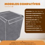 Capa impermeável para máquina de lavar Brastemp, Consul e Electrolux 12kg a 17kg, com zíper, proteção UV e alta resistência. - Imagem 5