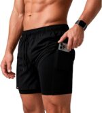 Shorts Bermuda 2 em 1 Sandrini Masculino com compressão para treino e conforto esportivo - Imagem 6