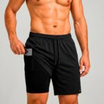 Shorts Bermuda 2 em 1 Sandrini Masculino com compressão para treino e conforto esportivo - Imagem 8