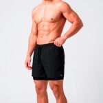 Shorts Bermuda 2 em 1 Sandrini Masculino com compressão para treino e conforto esportivo - Imagem 9