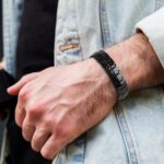MagEnergy pulseira masculina de cobre puro 99,9% com ímãs duplos ajustável e elegante para compra segura - Imagem 4