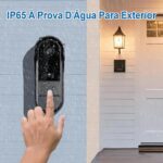 Campainha sem fio com câmera e tela IPS 4,3, visão noturna e áudio bidirecional para mais segurança residencial - Imagem 3