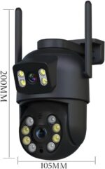 Câmera Segurança Yoosee Wifi Externa 360° 4MP: proteção total com lentes duplas, rastreamento inteligente e visão noturna colorida. - Imagem 4