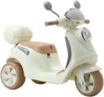 Scooter elétrica infantil Bella T3 6V com LED, música e bagageiro para brincar com estilo e segurança até 30kg. - Imagem 5