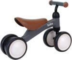 Buba Bicicleta de Equilibrio 4 Rodas Marrom Pequeno: estimula o equilíbrio com guidão macio e estrutura metálica. - Imagem 3
