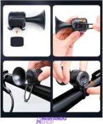 Buzina Elétrica Bicicleta Compacta 120dB com Alarme Antifurto: mais segurança, instalação fácil e proteção IPX4 para sua bike. - Imagem 8