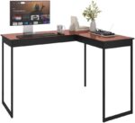 Escrivaninha Industrial em L 110cm: maximize espaço com estilo vintage e funcional para home office e escritório. - Imagem 5