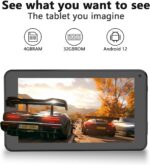 Tablet Android 7" com Android 12, 4GB RAM, 32GB e expansão até 1024GB, ideal para compra e uso diário - Imagem 5