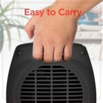 BLACK+DECKER aquecedor de cerâmica 1500W para espaços pequenos com aquecimento rápido e seguro, ideal para uso interno. - Imagem 4