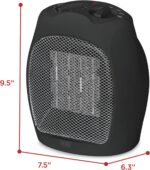 BLACK+DECKER aquecedor de cerâmica 1500W para espaços pequenos com aquecimento rápido e seguro, ideal para uso interno. - Imagem 7