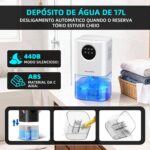 Desumidificador de Ar Inteligente com Timer 1,7L: silencioso, econômico e ideal para ambientes úmidos. - Imagem 6