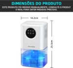 Desumidificador de Ar Inteligente com Timer 1,7L: silencioso, econômico e ideal para ambientes úmidos. - Imagem 7