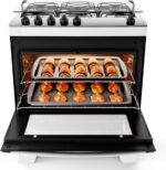 Fogão 5 Bocas Atlas Agile Up Bivolt com mesa inox, forno amplo e tripla chama para mais potência na cozinha. - Imagem 6