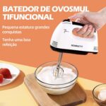 Batedeira Portátil 110v com dupla haste e 260W: mistura rápida, 5 velocidades e mais praticidade na cozinha - Imagem 4