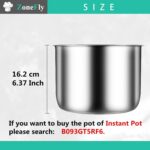 Panela interna XL 6Qt inox: compatível com Power Cooker PPC770, PPC771 e WAL1/WAL2, durável e fácil de limpar - Imagem 4