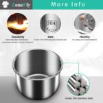 Panela interna XL 6Qt inox: compatível com Power Cooker PPC770, PPC771 e WAL1/WAL2, durável e fácil de limpar - Imagem 5