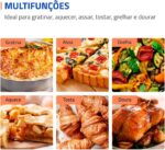Forno Elétrico Mondial 60L Family Grill: potente, versátil e ideal para assar, grelhar e dourar suas receitas. - Imagem 4