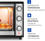 Forno Elétrico Mondial 60L Family Grill: potente, versátil e ideal para assar, grelhar e dourar suas receitas. - Imagem 6