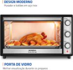 Forno Elétrico Mondial 60L Family Grill: potente, versátil e ideal para assar, grelhar e dourar suas receitas. - Imagem 8