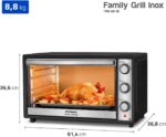 Forno Elétrico Mondial 60L Family Grill: potente, versátil e ideal para assar, grelhar e dourar suas receitas. - Imagem 9