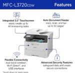 Brother MFC-L3720CDW: multifuncional colorida sem fio com impressão, cópia, digitalização, fax e duplex para sua empresa - Imagem 3