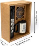 Kit Café Inox com garrafa e caneca: presente sofisticado para escritório, home office e lazer. - Imagem 3