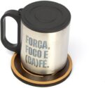 Kit Café Inox com garrafa e caneca: presente sofisticado para escritório, home office e lazer. - Imagem 8