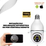 Câmera Segurança IP Lâmpada WiFi Full HD 1080p com visão 360° e áudio bidirecional para monitoramento completo - Imagem 4