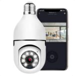 Câmera Segurança IP Lâmpada WiFi Full HD 1080p com visão 360° e áudio bidirecional para monitoramento completo - Imagem 5