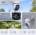 TP-Link Tapo C500: câmera externa Wi-Fi 360°, 1080p, visão noturna colorida e áudio bidirecional para mais segurança. - Imagem 6