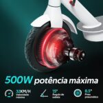 HONEYWHALE M2 Pro 500W: patinete elétrico com 32 km/h, até 22 km de autonomia e carga de 120 kg para mobilidade urbana segura e potente. - Imagem 3