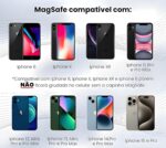 Carregador Portátil Magnético 10.000mAh com carregamento rápido e sem fio para iPhone MagSafe. - Imagem 7
