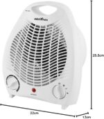 Aquecedor Elétrico 2 em 1 Britânia 1500W 110V com 3 níveis de potência e segurança para aquecer com praticidade. - Imagem 4