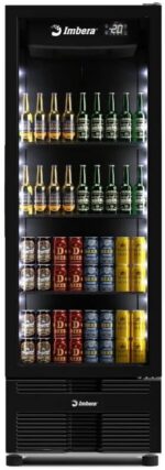 Cervejeira Imbera 244 Litros Full Black CCV144 220V com controlador inteligente, iluminação LED e prateleiras reguláveis. - Imagem 2