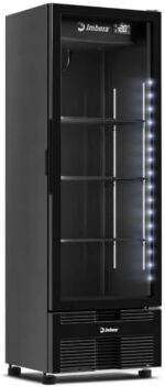 Cervejeira Imbera 244 Litros Full Black CCV144 220V com controlador inteligente, iluminação LED e prateleiras reguláveis. - Imagem 3