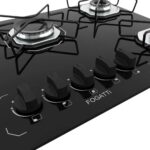 Fogão Cooktop Fogatti Ori 5 Bocas Preto Bivolt com acendimento automático e fácil limpeza, ideal para sua cozinha. - Imagem 3
