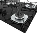 Fogão Cooktop Fogatti Ori 5 Bocas Preto Bivolt com acendimento automático e fácil limpeza, ideal para sua cozinha. - Imagem 4
