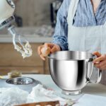 Tigela misturadora inox 5L compatível com KitchenAid, alça antiderrapante e fácil limpeza - Imagem 7