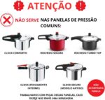 Borracha de vedação para tampa de panela de pressão elétrica 4L Mondial Pratic Cook: vedação segura e reposição ideal. - Imagem 3
