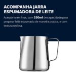 Cafeteira Espresso Oster Xpert Perfect Brew 127V com moedor integrado, 15 bars e jarra espumadora para cafés completos em casa. - Imagem 8